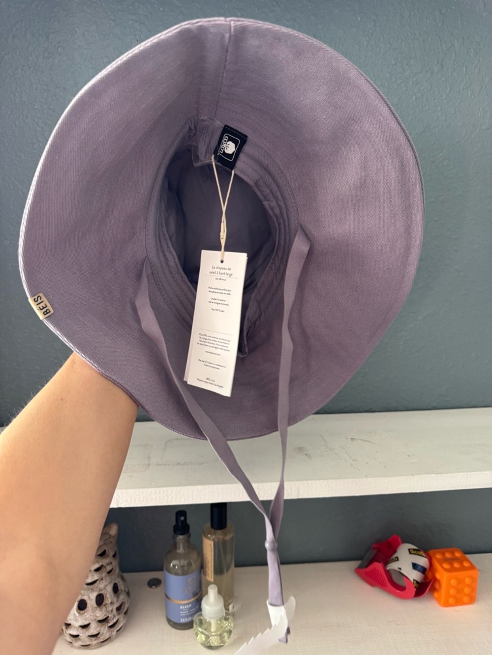 Wide Brim Sun Hat in Lavender - Women Accessories